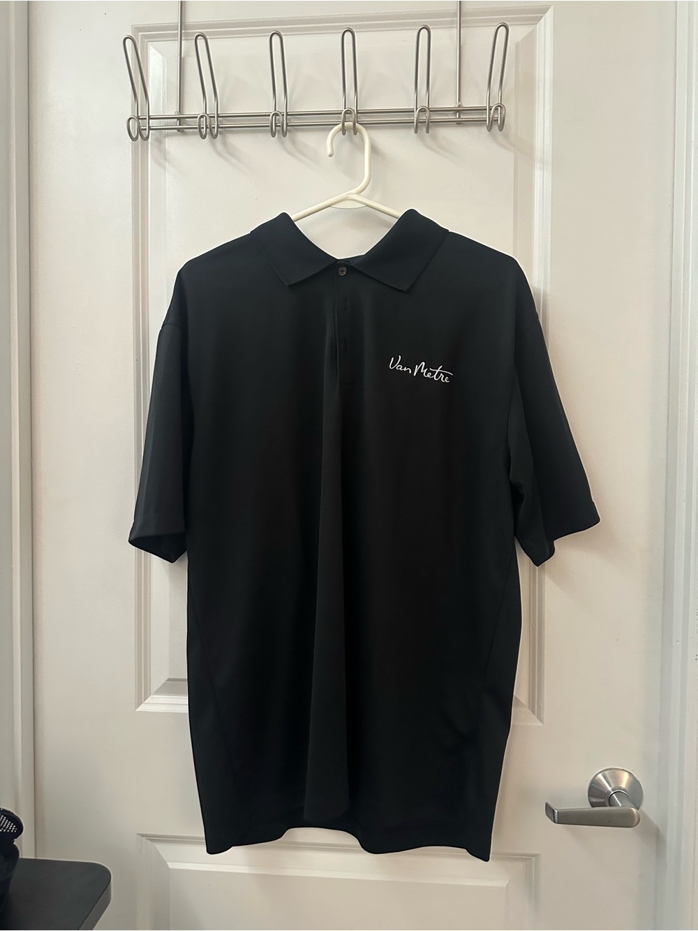 Nike Dri-Fit Black Polo with Company Chest Logo